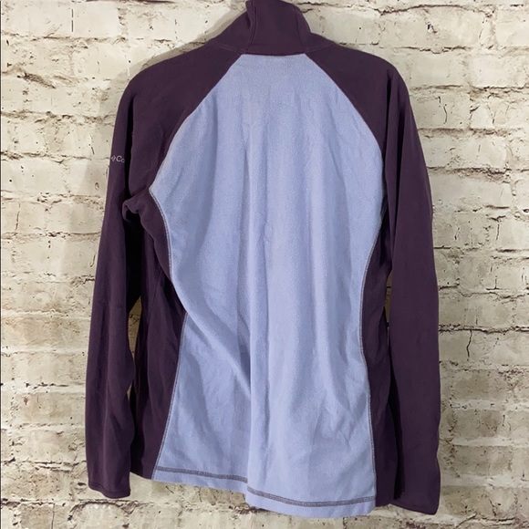 Columbia purple fleece half zip size large - Picture 2 of 6